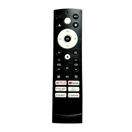 Image of Compatible with vu tv Remote Control Original and Suitable with vu Cinema GloLED Smart Led /LCD Tv Remote Compatible for Vu 4K Ultra Hd Smart Android Tv Remote Control (Without Voice Function).