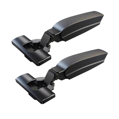 2 ST Köksskåpsgångjärn Dolda Svarta Mjukstängande Hydrauliska gångjärn Möbelbeslag Spjäll Buffer Dörrbeslag