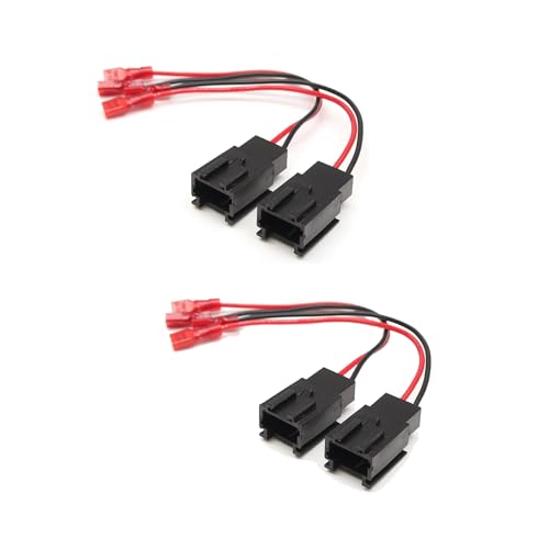 Multiaccesorios Pack de 4 Adaptadores de Altavoces Compatible con Peugeot, Citroën, Fiat y Vauxhall, Cable de Audio 12V, Pack de 4 Conectores, Instalación Fácil