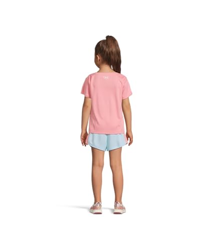 Image of Under Armour Girl's 2-piece Short Sleeve Tee and Shorts Set, Lightweight and Comfortable