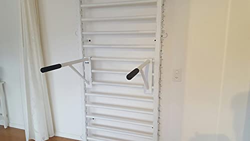 ARTIMEX Barre à dips (Barre d'immersion) pour l'espalier - utilisée dans Les Maisons, Les gymnases ou Les centres de Fitness pour l'entraînement et Le Fitness, Code 270-FI (Blanc)