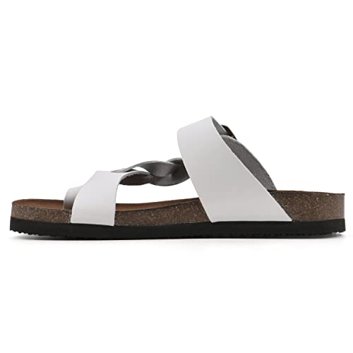 Image of WHITE MOUNTAIN Women's Crawford Signature Comfort Molded Footbed Braided Sandal