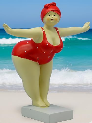 Pommerntraum ® | Dekorationsfigur Sammlerfigur üppige Maritime Badenixe...