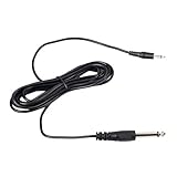 Cable de audio estéreo macho de 6,35 mm a macho de 3,5 mm para violonchelo para guitarra eléctrica o violonchelo.
