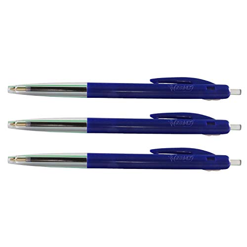Bic – Set Di 3 Penne Sfera M10 Clic Medium Pte Moy. 1 Mm Inchiostro Blu