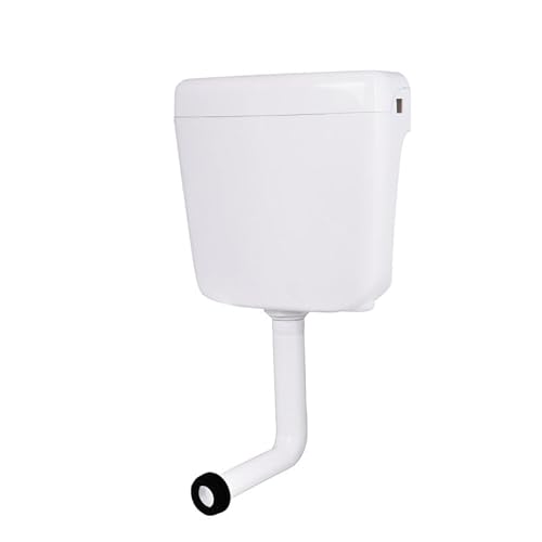 Belvit Cassetta di risciacquo per WC, 3 – 9 l, colore bianco, silenziosa e a risparmio energetico, con funzione start-stop, collegamento a 3 posizioni, set completo