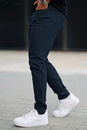 Image of GINGTTO Skinny Jeans Men Slim Fit Stretch Tapered Leg