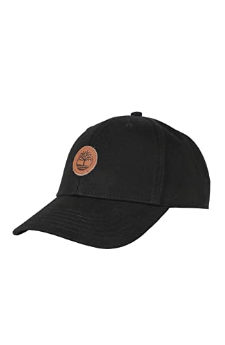 Timberland Men's Leather Patch Logo Baseball Cap
