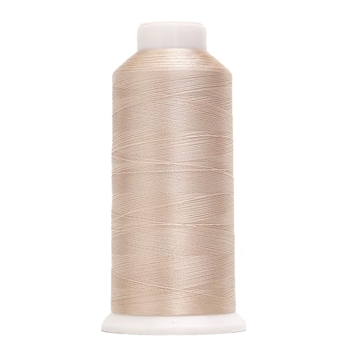 Image of High Tenacity Polyester Embroidery Machine Thread 40WT(120D /2) 4000M Per Spool for Commercial and Domestic Embroidery Machine (Doe Skin-1938)