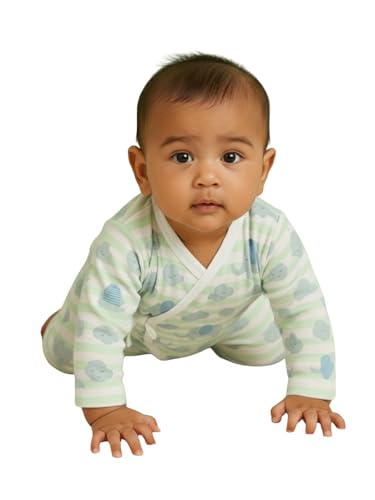 Image of The Mom Store Baby Romper Jabla Style For Boys And Girls | Cotton | Soft Infant Bodysuit | Trendy Stylish Sleepwear For Newborn Baby | Printed | Unisex Comfortable Everyday Baby Wear