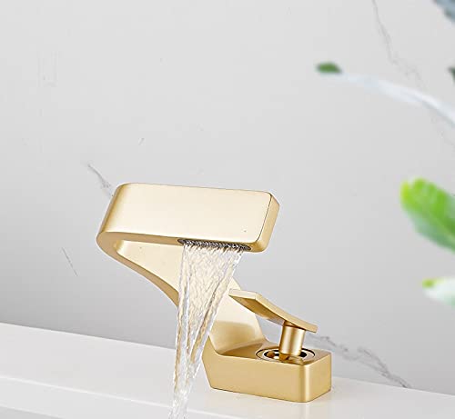 Robinet de lavabo monotrou chaud et froid anti-éclaboussure facile à régler