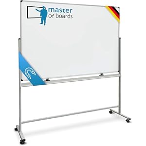 Master of Boards Mobile Magnettafel Whiteboard 100x150cm