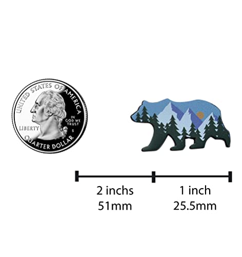 Image of REAL SIC - Bear Mountain Sunset Enamel Pin - Hiking, Colorado, Outdoors, Gift Lapel Pin
