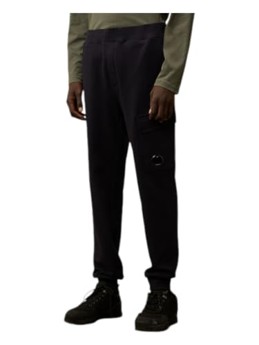 Image of C.P. COMPANY Blue Drawstring Joggers Side Pockets Cargo Pocket, night blue, S