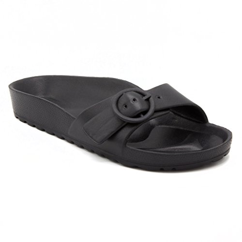 Sugar Womens Buckley Eva Soccer Slide Sandal 8 Black #TOP12
