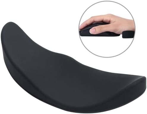 Office Hub PRO Carpalax Wrist Rest-Mouse Pad with Wrist Rest, Wrist Support for Keyboard, Ergonomic Palm Rest, Plane & Soft Cooling Material, Pain-Relief, Glides with Mouse, Office-Gaming Computer