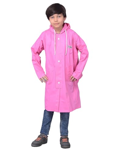 Image of Dollar Rainguard Kid's PVC Full Sleeve Solid Raincoat with Adjustable Hood and Pocket