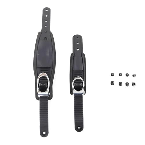 Yiodauh Snowboard Binding Straps Adjustable Ski Strap Binding Attachment Ratchet Tongue Ladder Secure Shoelaces for Multiple Occasions(1 Set)
