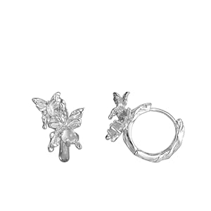 LYGBAOFUL Hoop Earrings For Women Trendy – Irregular Shaped Butterfly Earrings Lightweight Small Hoop Earrings For Women S Hoops Earrings For Women s For Women