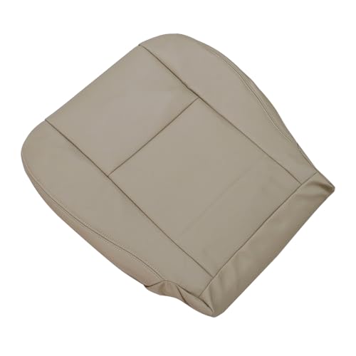 SecosAutoparts Driver or Passenger Side Bottom Leather Seat Cover Tan Compatible with Toyota Sequoia Tundra 2000 2001 2002 2003 2004
