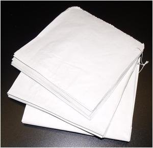 Sulphite Paper Bags Strung White 8.5x8.5 Inch 1000PC
