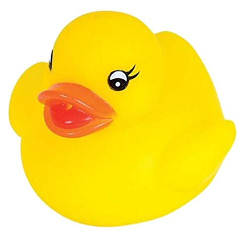 2-Pack Kids Childrens Stuffed Animal Toy Pouf Mesh Bath Shower Sponge Green Frog Yellow Duck w/Squeaky Rubber Ducky