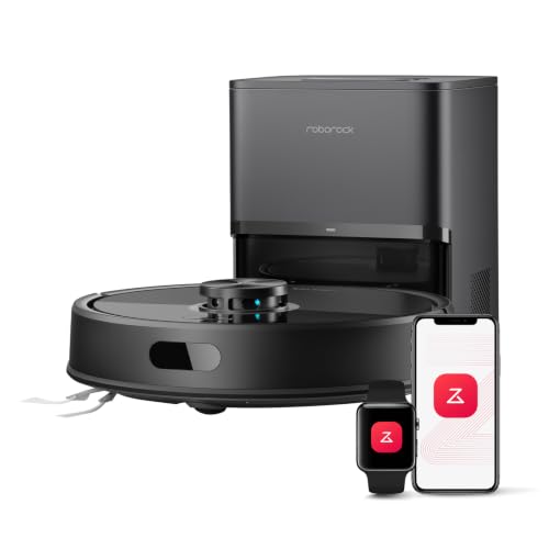 Image of roborock Robot Vacuum Mop with LiDAR, 10000Pa, Anti-Tangle, 7-9 Weeks | Auto Self-Empty Dock, Vacuum & Mop Combo for Homes with Pets & Kids, LiDAR Mapping, Dual Anti-Tangle System, App Control