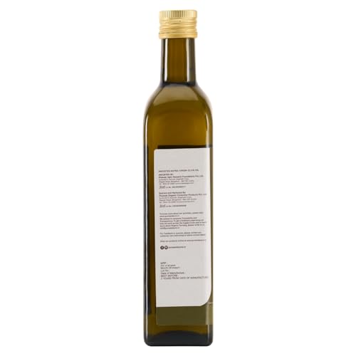 Image of Pure & Sure Extra Virgin Olive Oil 500ml | 100% Natural and Cold Extracted | Perfectly Edible for Salads, Dressing & Much More | Healthy with Zero Cholesterol & Low Fat | Imported from Spain
