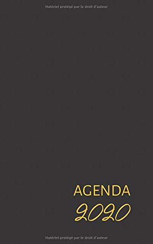 Télécharger Agenda 2020: Agenda noir, petit format de poche de janvier à décembre 2020, semainier 7 jours par PDF
