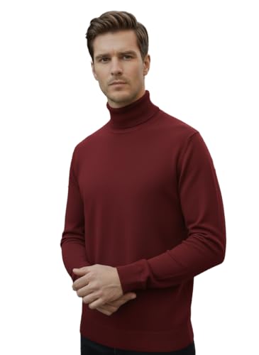 Pull d'hiver à col montant homme Pivl en tricot premium élégant