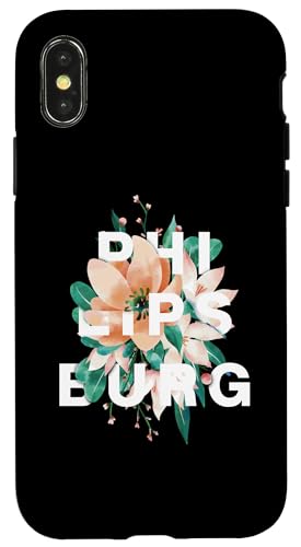 �t�B���b�v�X�o�[�O �t���[�����f�U�C�� Philipsburg Sint Maarten �t�����[ �X�}�z�P�[�X iPhone X/XS �p