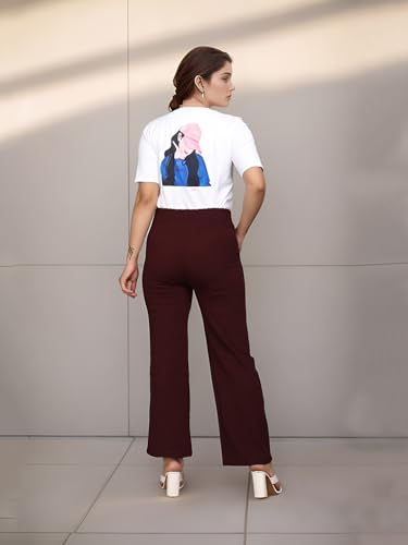 Image of Women's Stretchable Yoga Pants - Fitness Leggings, Track Pants, Gym Tights, Active Wear Lower Fit Mid Rise Pants