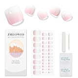 JMEOWIO Gradient Nagelfolie UV Härtend Zehennägel Gel Nagel Strip Sticker