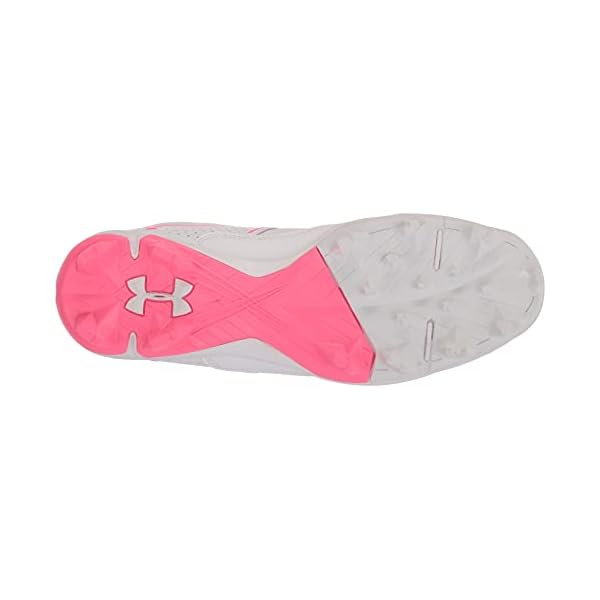 Under Armour Women's Glyde RM Softball Shoe, White (101)/White, 7