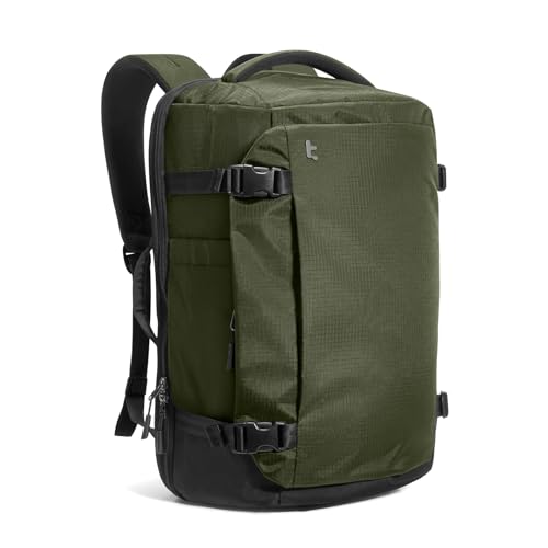 tomtoc Travel Backpack 28L, TSA Friendly Flight Approved Carry-on Luggage, Personal Item Travel Bag, Water-resistant Lightweight Business Rucksack, Durable Bag Fits 16 Inch Laptop