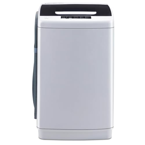 1.34 Cu.Ft Full Automatic Washer and Dryer Combo with Drain Pump, Portable Washing Machine, 10 Wash Program, LED Display, Compact Laundry Washer Spinner for Apartment