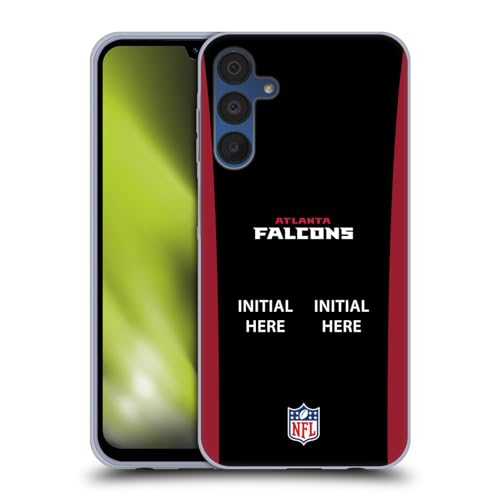 Coque Samsung Galaxy A15 NFL élégante en gel avec votre initiale personnalisée