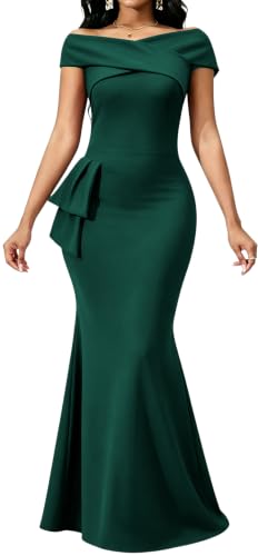 Image of VisiChenup Elegant Formal Dresses for Women Sexy Cocktail Wedding Guest Evening Party Long Maxi Dress