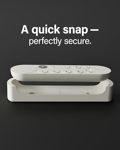 Support Google TV Streamer avec fixation murale SANUS anti-perte de télécommande