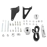 Transmission Mount for K20 K24 K for Swap for RSX for Type S Car Accessories Eliminator Delete Pulley Engine Mounting(Silver)