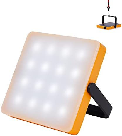 Dexpole Solar Camping Lights Rechargeable Lantern, Portable Magnetic Emergency LED Tent Lights with USB Charging Port for Camper, Storm, Power Outages, Outdoor Hiking