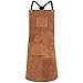 Leather Welding Apron Heat Flame-Resistant Heavy Duty Work Forge Apron With 6 Pockets 42Inch Large