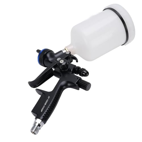 Xiuganpo HVLP Air Spray Gun 4000B 600ml Copa de 1.3 Mm Kit de Herramientas de Pulverización de Pintura de Aire de Boquilla, Pistolas de Pintura con Perilla de Control Ajustable,