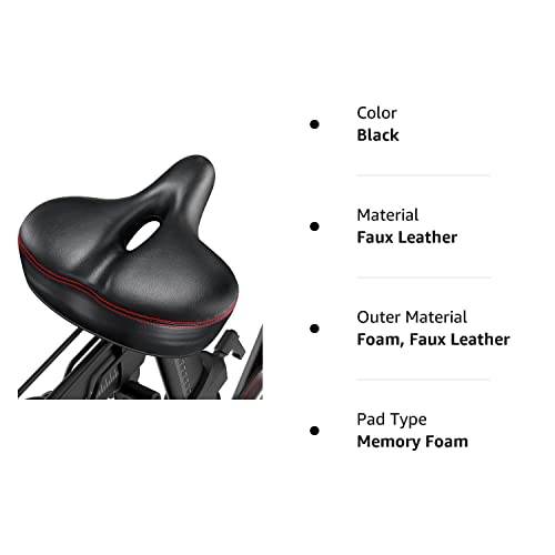 Pelofamily Oversized Bike Seat Compatible With Peloton Bike & Bike Plus, Bike Seat Cushion For Comfort Wide, Bike Saddle Replacement For Women & Men, Padded Bicycle Seat, Accessory For Most Bikes #TOP7