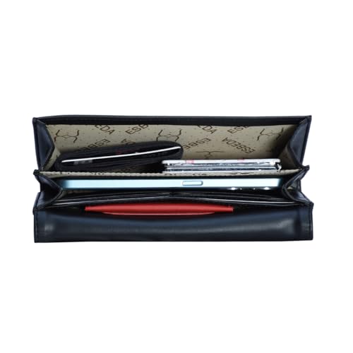 Image of ESBEDA Black Color Combo Men's and Women Wallets Gift Set With Branded Box Packing - 17004