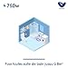 Toallero con barra redonda seca, 750 W, programable, color blanco