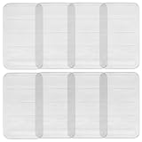 Uonlytech Set 8 Pezzi Cunei Livellatori in Pvc Trasparenti per Mobili e Bagno, Design a Coste e Forma Conica, Impilabili per Casa e Tavoli da Cucina