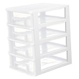 DOITOOL 4 Escritorio Organizador De Almacenamiento De Cajones Mini Refrigerador Organizador De Cajones De Ropa Interior Almacenamiento En El Aula Caja De Almacenaje Oficina Pequeña