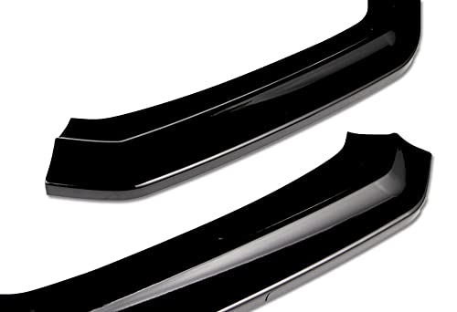 Q1-TECH, Front Bumper Lip fit for Compatible with 2015 2016 2017 2018 2019 2020 2021 Subaru WRX STI Sedan, Front Bumper Lip Spoiler Air Chin Body Kit Splitter, CS-Style (Painted Black)