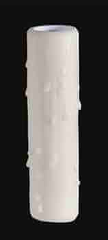 B&P Lamp 5" Ivory Poly Candle Cover - Candelabra Base, Resin Wax-Look Sleeve